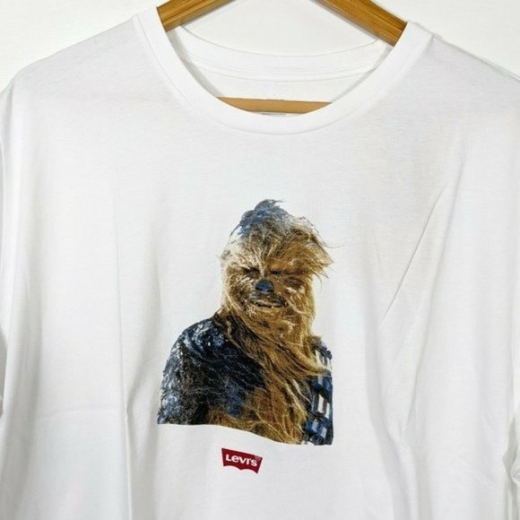 LEVI'S x STAR WARS Chewbacca White Short Sleeve T Shirt NEW 3X - Picture 2 of 6